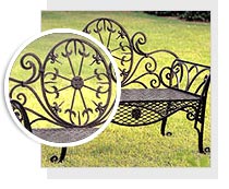 Wrought Iron Garden Benches, Wrought Iron Benches, Outdoor Wrought Iron