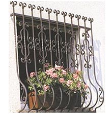 Wrought iron Window Grille Design